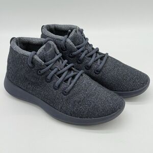 Allbirds Women's Shoes WR Wood Runners Mizzle Sneakers Size 8 Mid Top Navy Blue‎